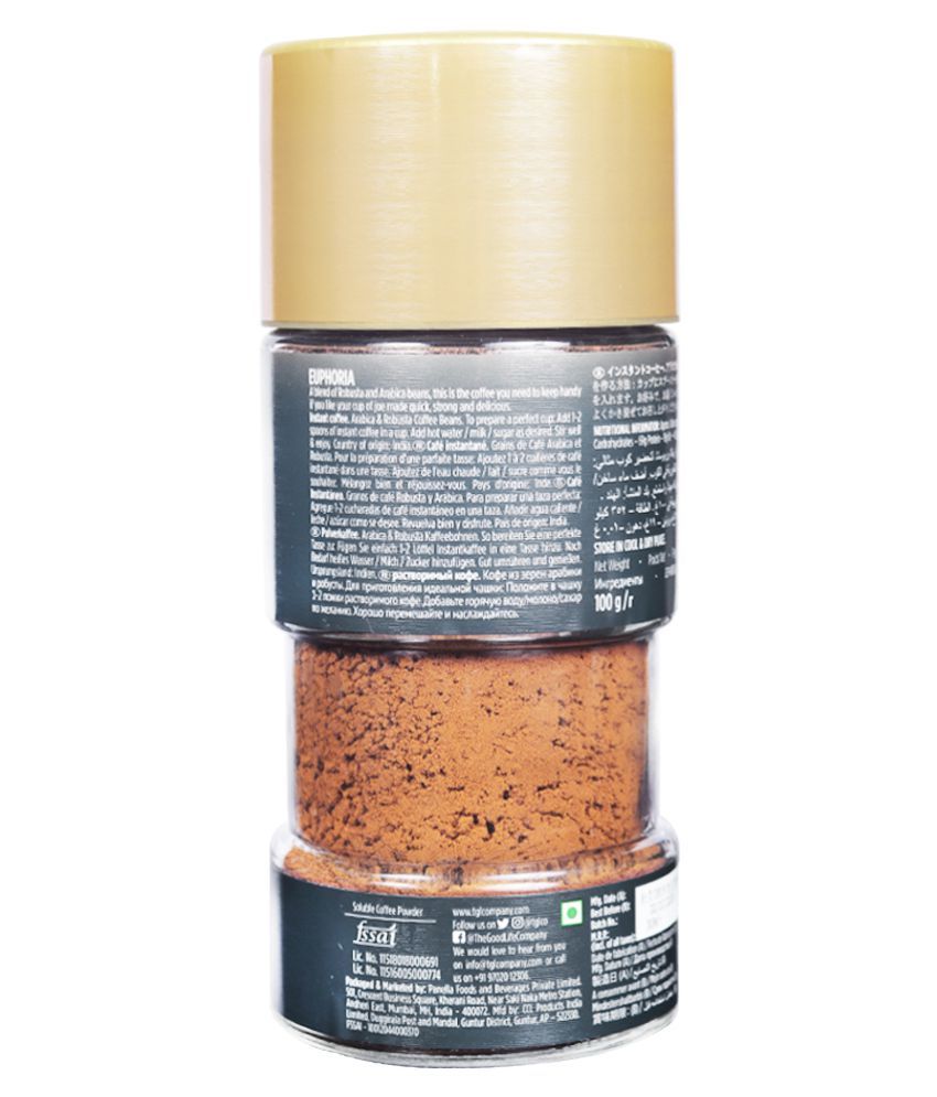 TGL Euphoria Instant Coffee Powder (200 gm) Extra Strong Blend of