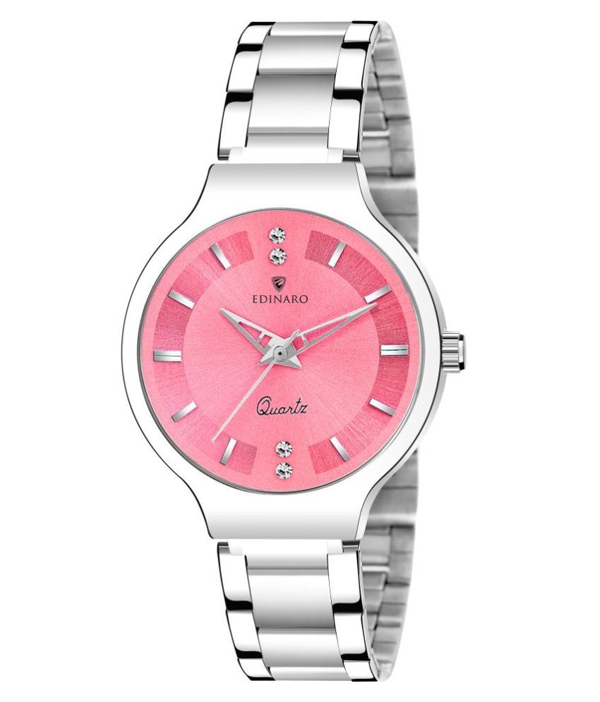     			EDINARO Stainless Steel Round Womens Watch