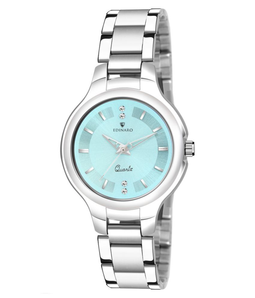     			EDINARO Stainless Steel Round Womens Watch