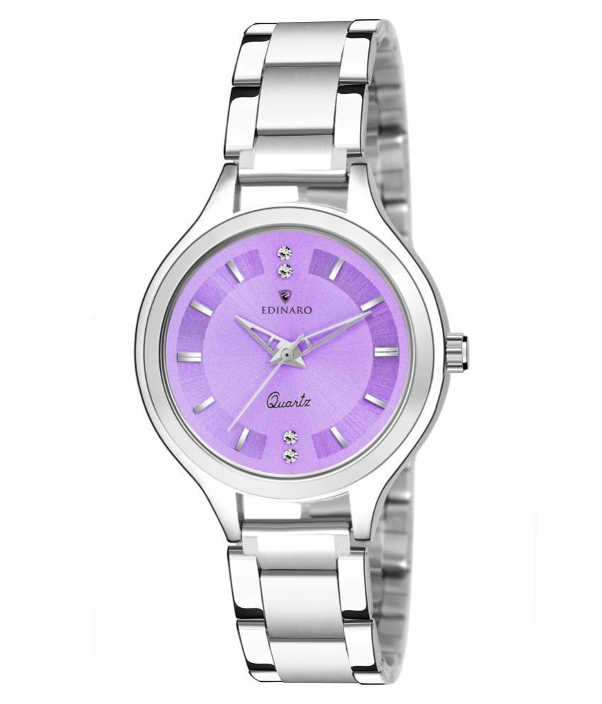     			EDINARO Stainless Steel Round Womens Watch