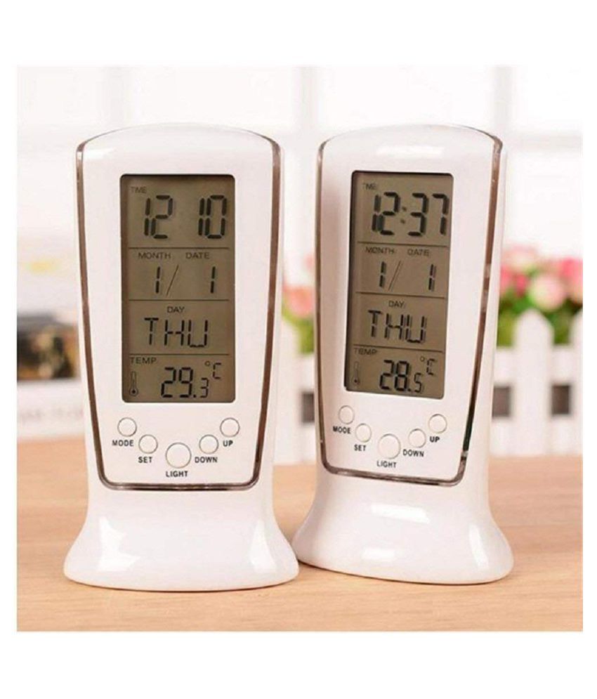 Vastu Digital Plastic Rectangular Table Clock Pack of 1 Buy Vastu