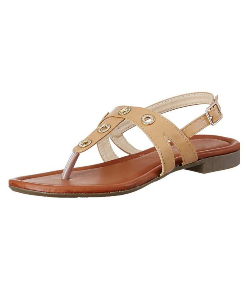 Fashion Designer footwear Tan Flats Price in India- Buy Fashion ...