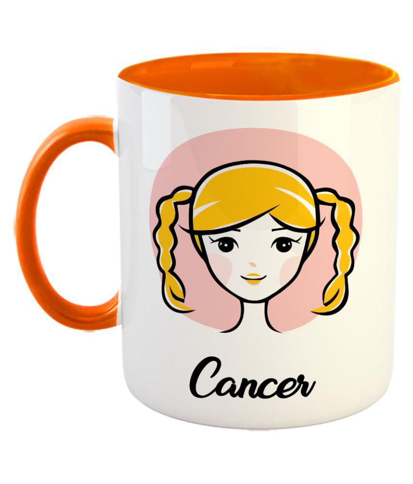 Furnishfantasy Cancer Zodiac Sign Coffee Mug Best Gift For Family And Friends Color Orange 0470 Buy Online At Best Price In India Snapdeal