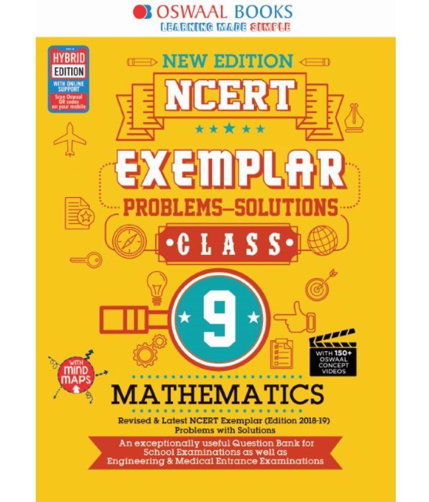 Oswaal NCERT Exemplar (Problems solutions) Class 9 Mathematics Book