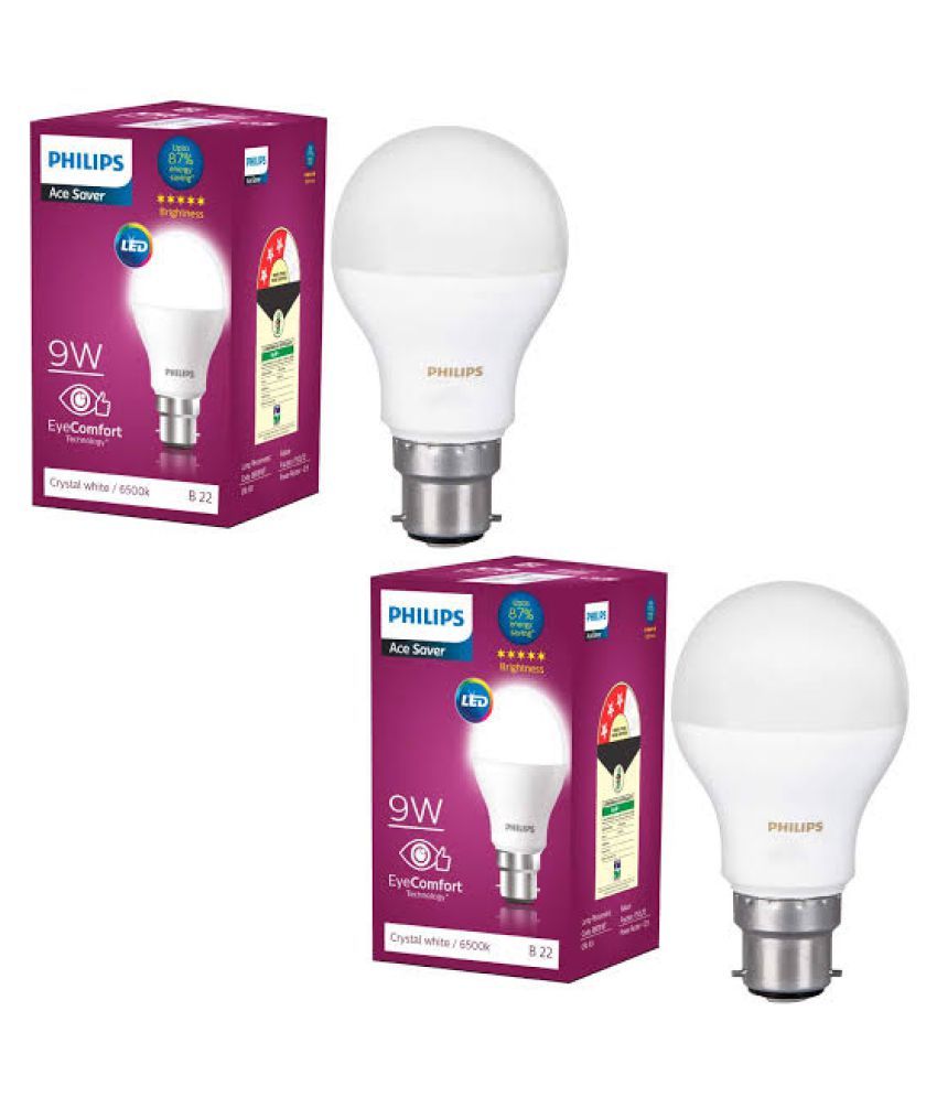 PHILIPS LED 9W LED Bulbs Cool Day Light - BHK Combo: Buy PHILIPS LED 9W