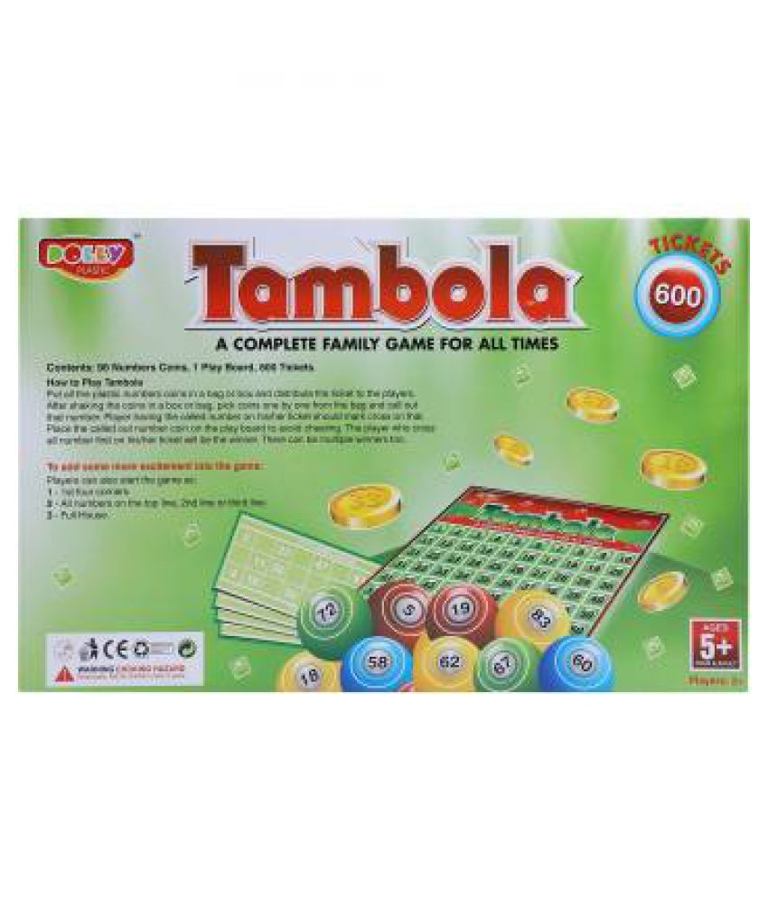 plastic tambola housie game party fun games board game