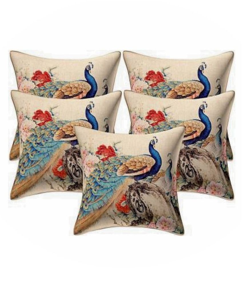     			Jdx Set of 5 Polyester Cushion Covers 40X40 cm (16X16)