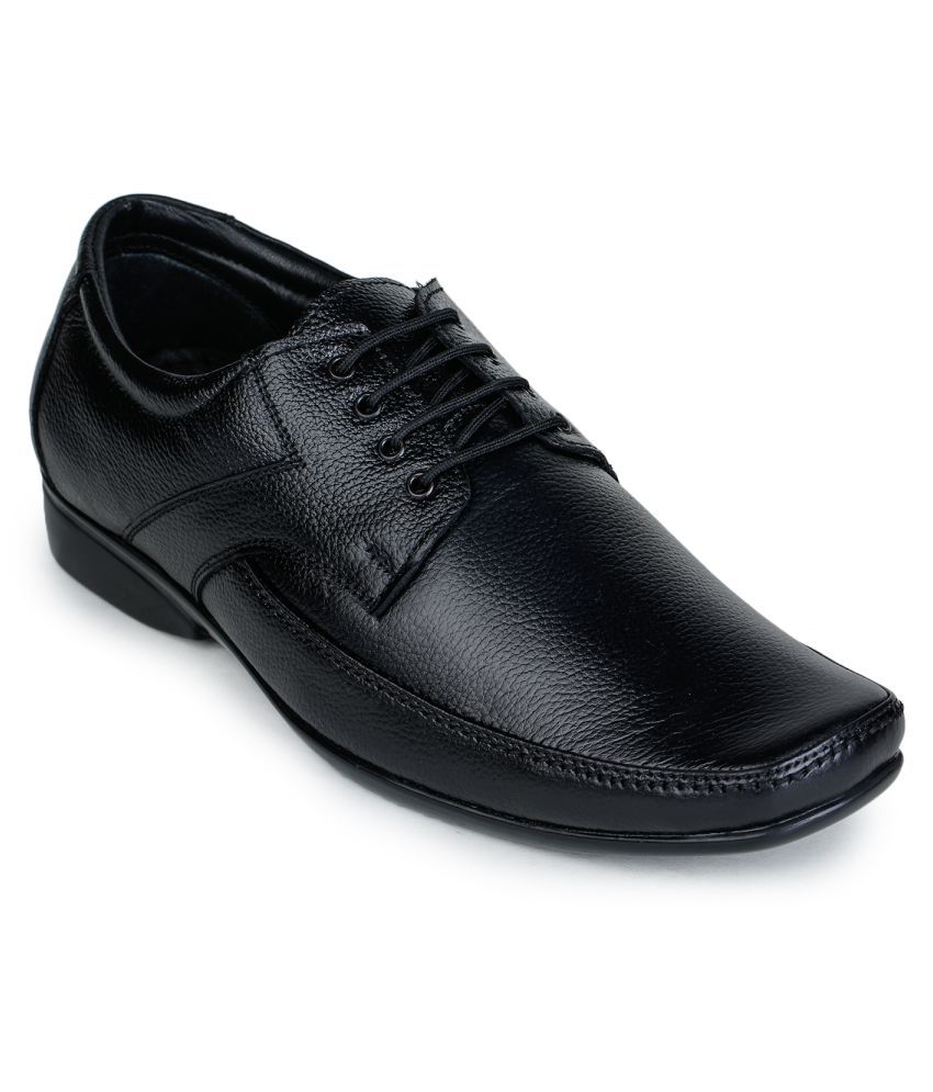     			Liberty - Black Men's Derby Formal Shoes