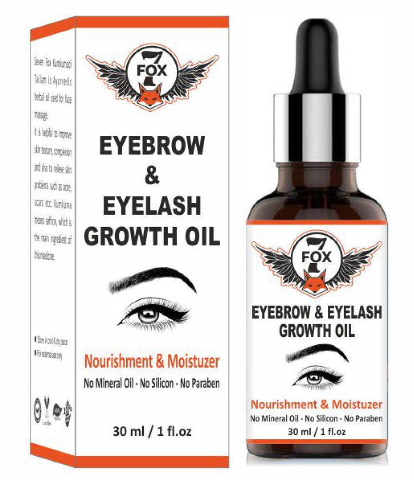     			7 FOX 100% Pure Eyebrow & Eyela sh Growth Oil Eyebrow Oil Eye Mask 30 mL