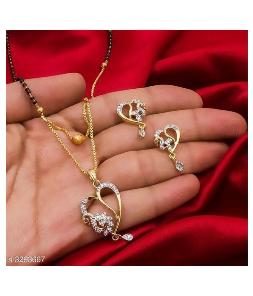 mangalsutra earring set