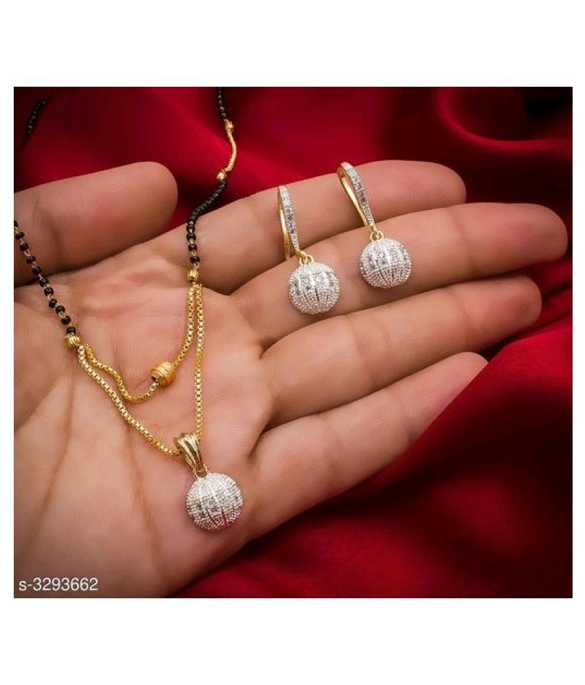 mangalsutra earring set