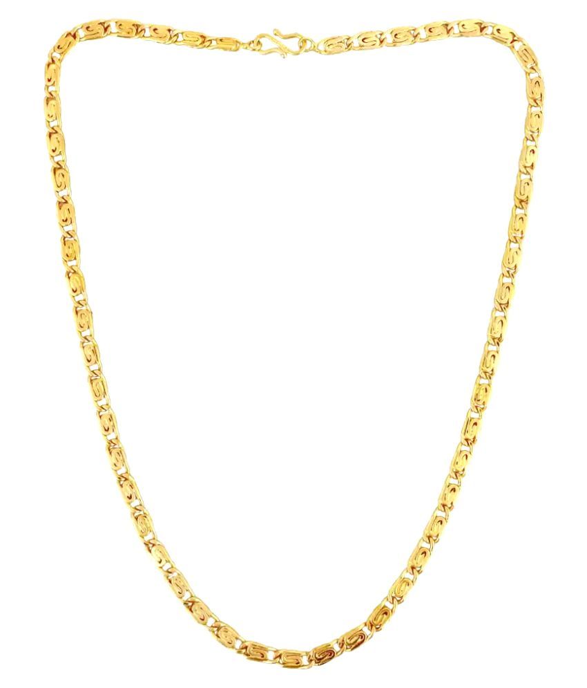 Artificial Chain For Boys Daily Wear Heavy Look Real Gold Look Golden