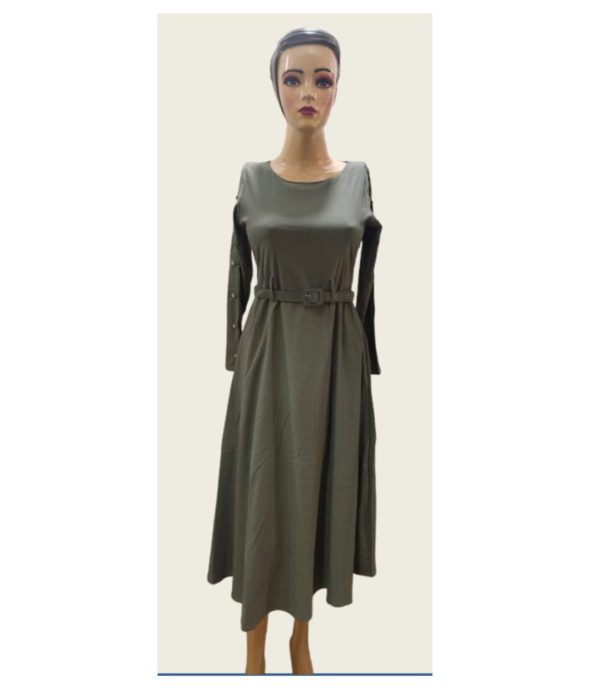SSG Rayon Grey Regular Dress - Buy SSG Rayon Grey Regular Dress Online ...