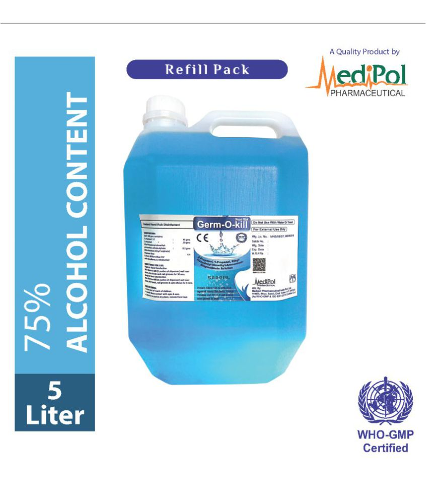 medipol Germ O Kill Can Hand Sanitizer 5000 mL Pack of 1 Buy medipol