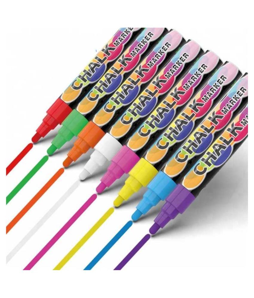 Pathos India 6MM Mixed color Erasable Liquid Chalk Marker Pens Buy