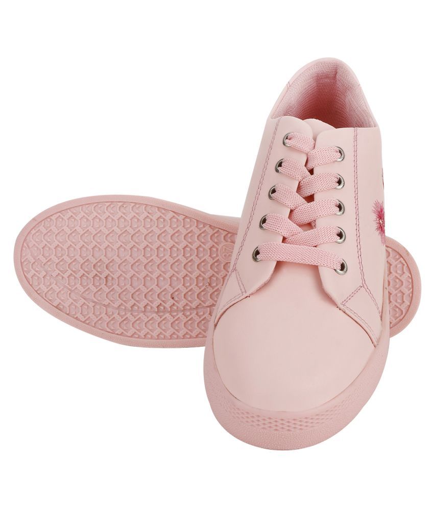 zappy pink casual shoes