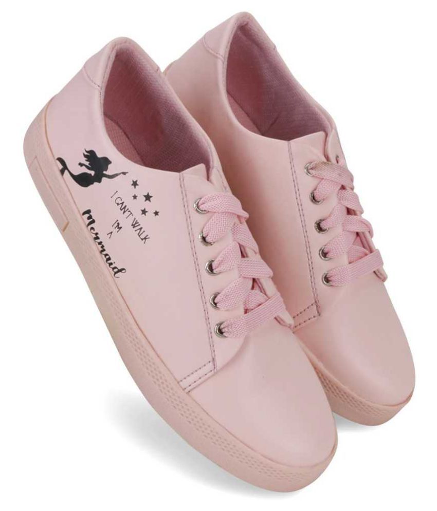 zappy pink casual shoes