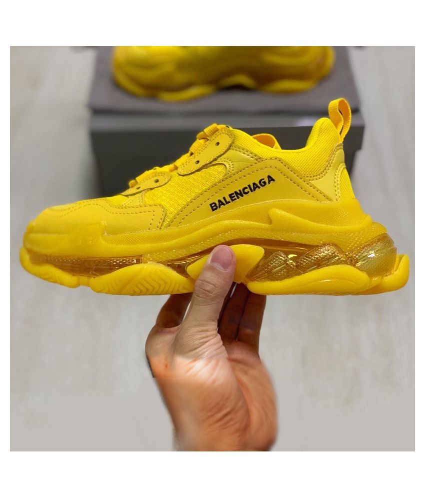 balenciaga yellow shoes
