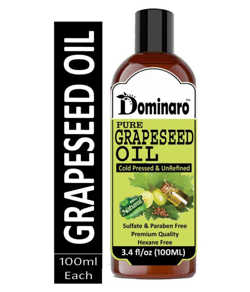 Dominaro Premium Grapeseed oil - Cold Pressed & Unrefined Oil 100 mL ...