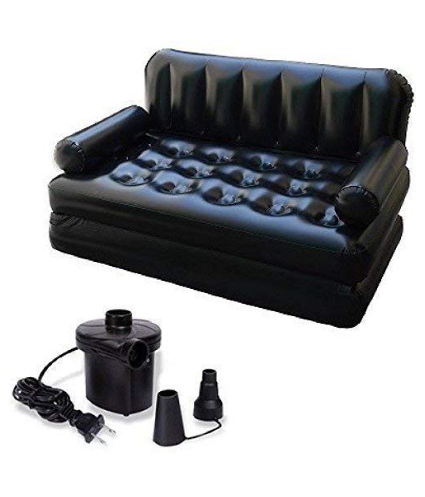 DREAMSKART 5 in 1 Inflatable Air Sofa Three Seater Queen ...