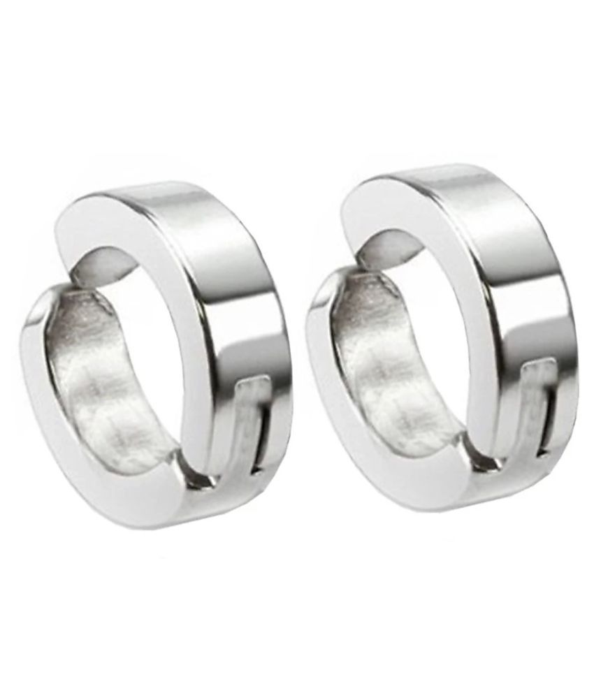 Silver Trendy Magnetic Stud, Hoop Earring - Buy Silver Trendy Magnetic ...