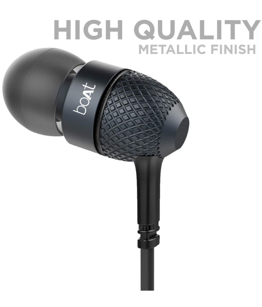 Mic Black Earbuds Ear Buds Handsfree 
