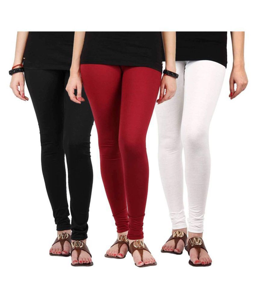 Ruby Cotton Lycra Pack of 3 Leggings Price in India Buy Ruby Cotton