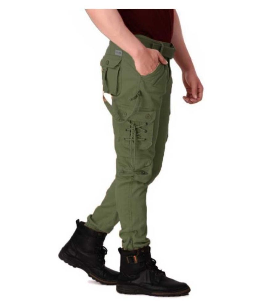 green nike cargos