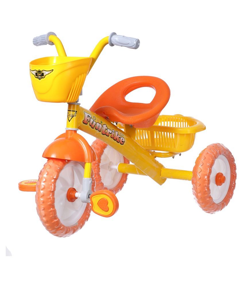 Dash Stylish Kids Tricycles with Front Basket, Backrest Seat, Back