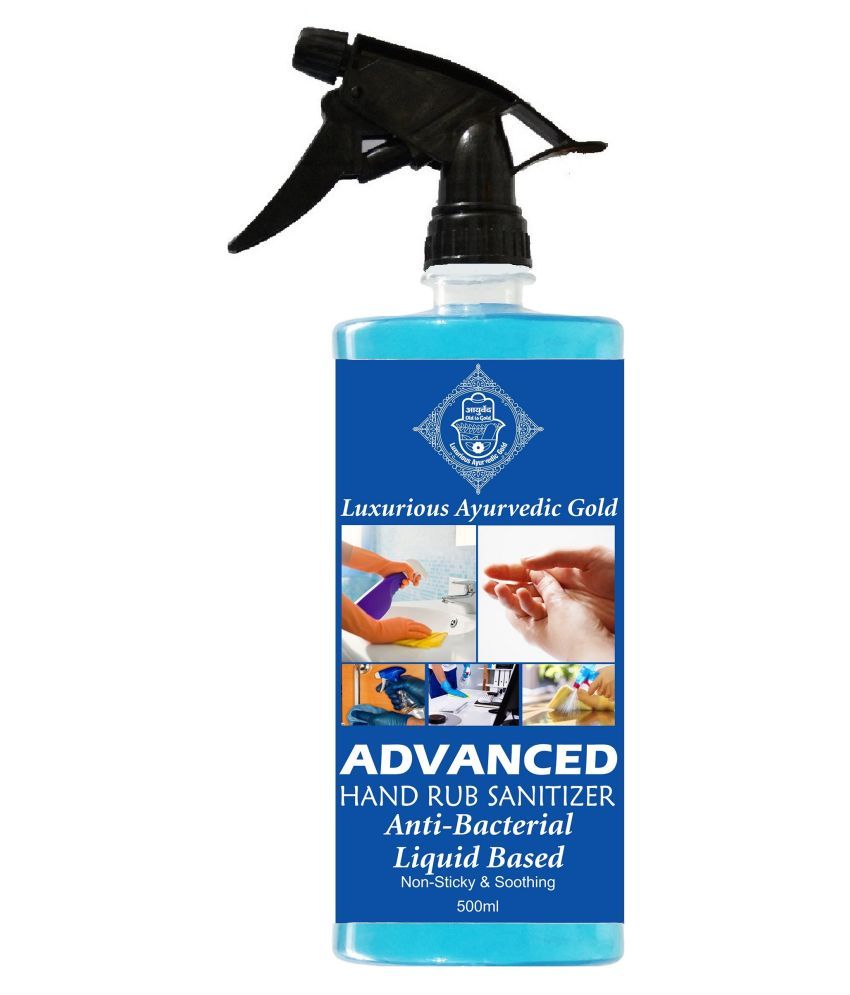 Luxurious Ayurvedic Gold Hand Sanitizer 500 mL Pack of 1 Buy Luxurious Ayurvedic Gold Hand