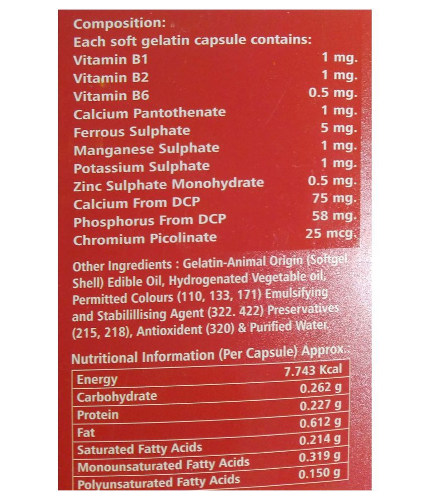 Multivitamins and Multiminerals Capsule by BodyGold Series C 20 no.s