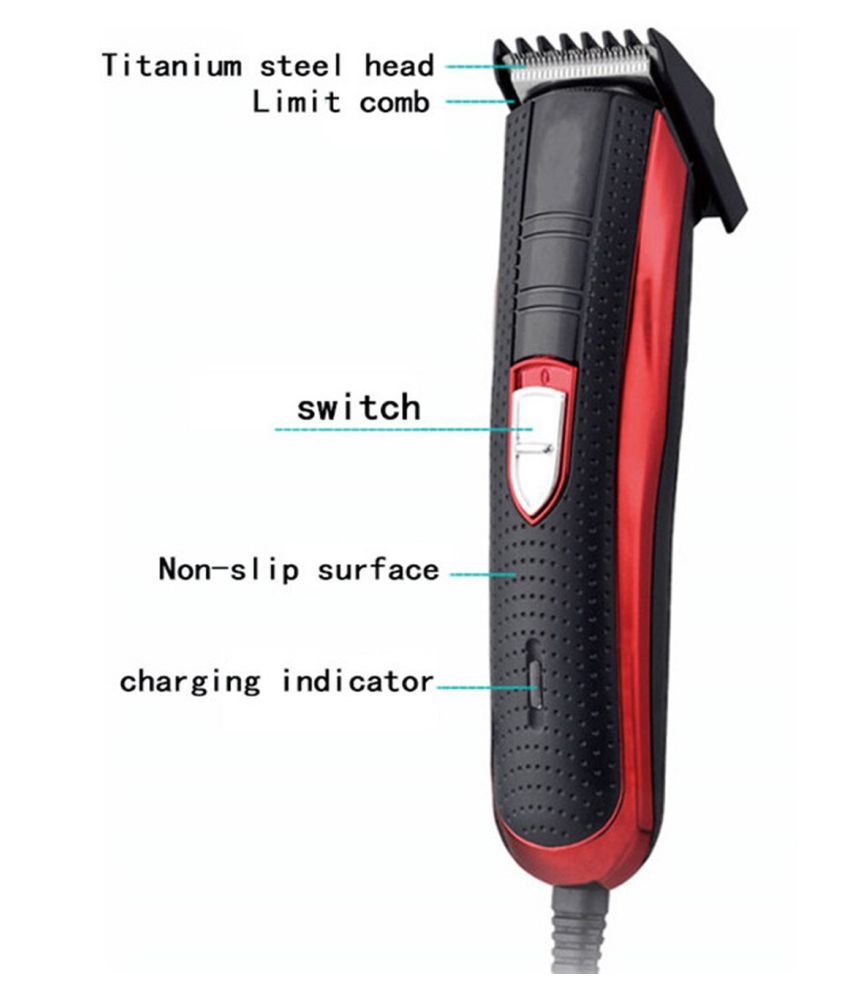 Professional Electric Hair Clipper Titanium Steel Blade Hair Trimmer