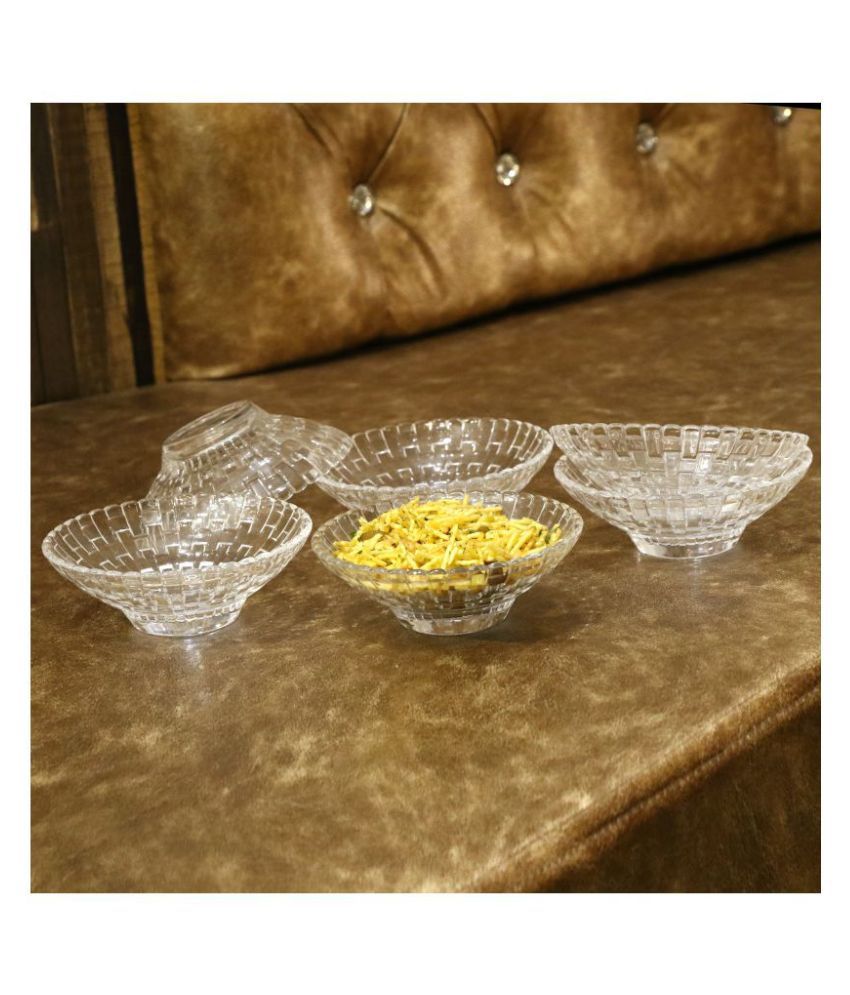     			Afast Glass Bowl Set, Transparent, Pack Of 6, 150 ml