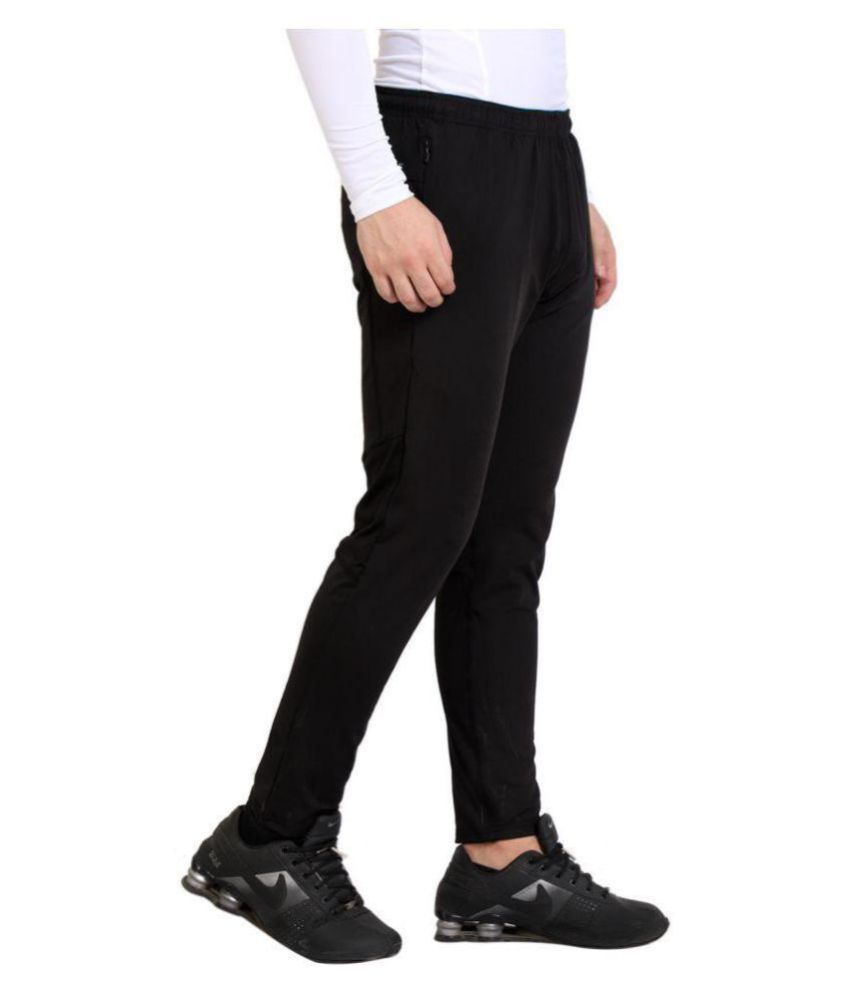 Active-Wear Navy Polyester Lycra Joggers - Buy Active-Wear Navy ...