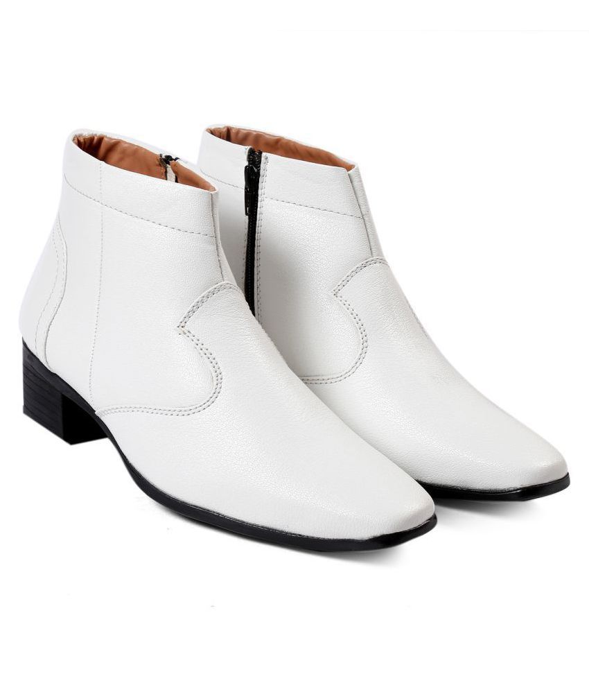     			BXXY White Formal Boot