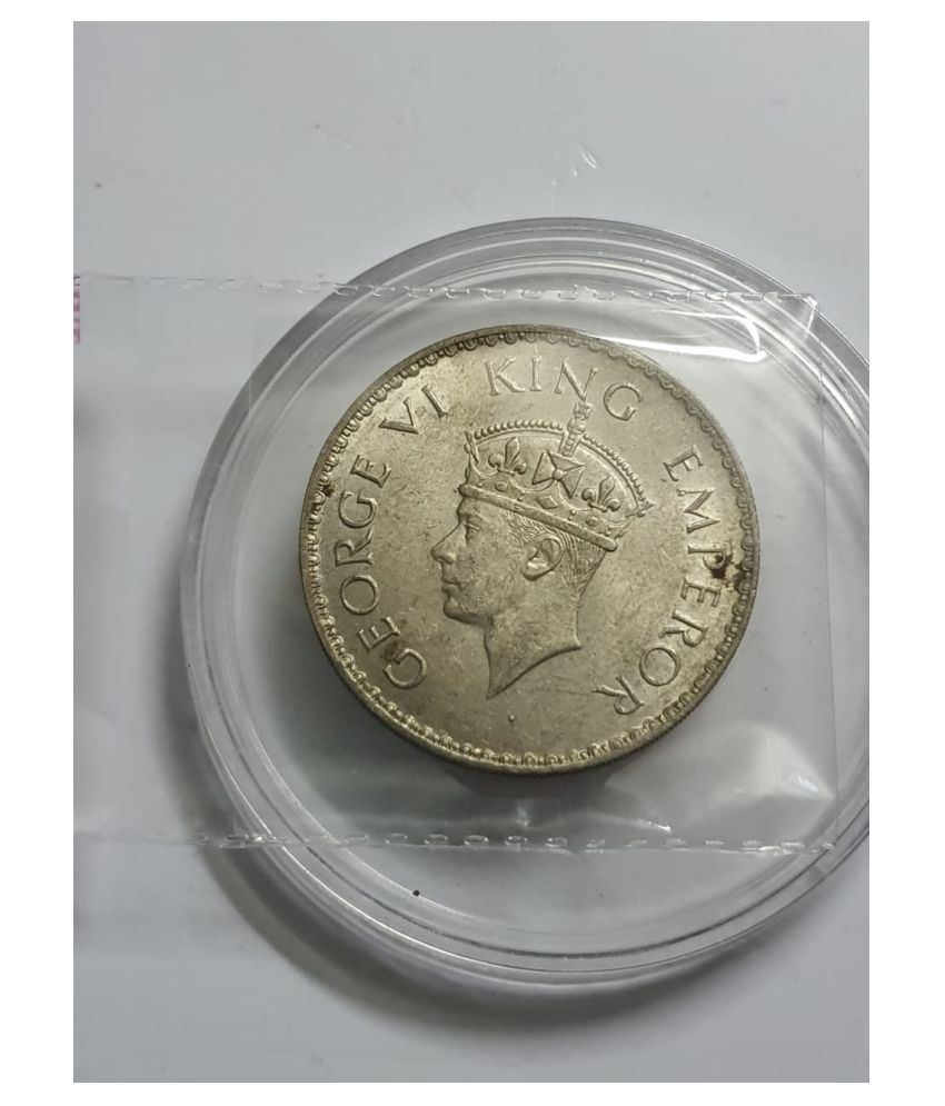 George VI One Rupee 1940 Silver Coin UNC: Buy George VI One Rupee 1940 ...