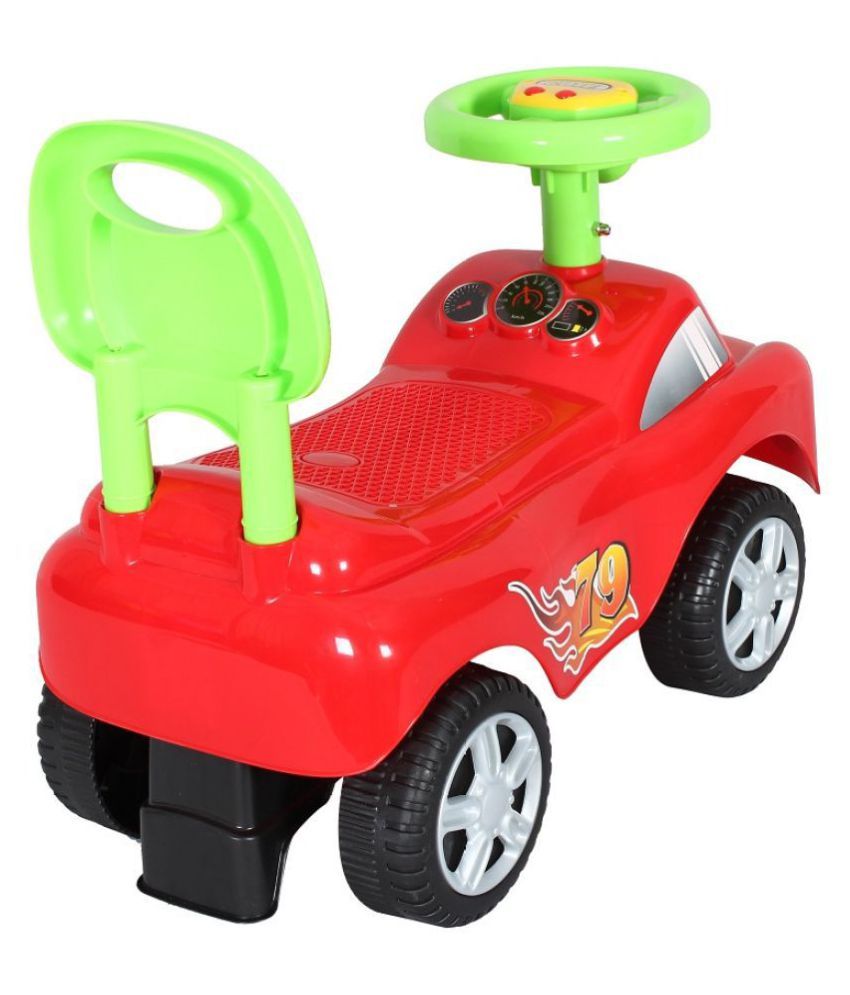 EZ’ Playmates happy flash pushpull manual rideon car for kids Red