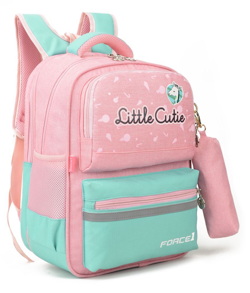 school bolsa for girls pink