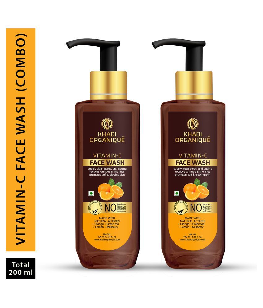 khadi face cleanser vitamin c