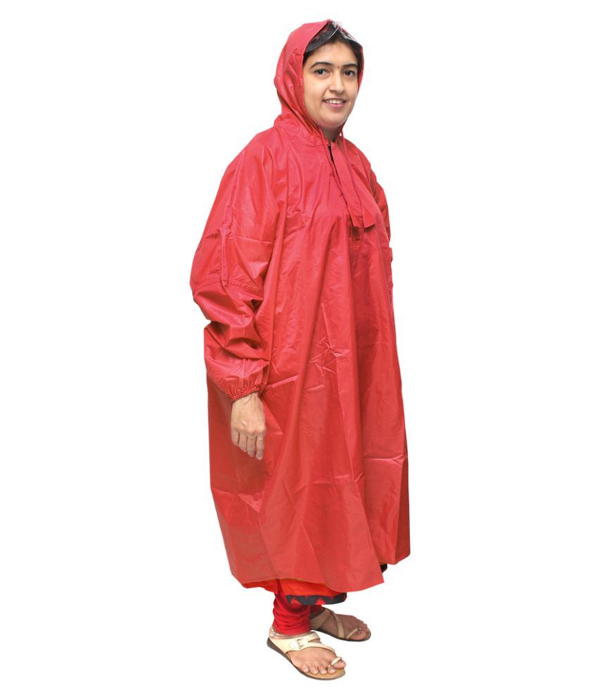 Goodluck Long Raincoat - Red - Buy Goodluck Long Raincoat - Red Online ...