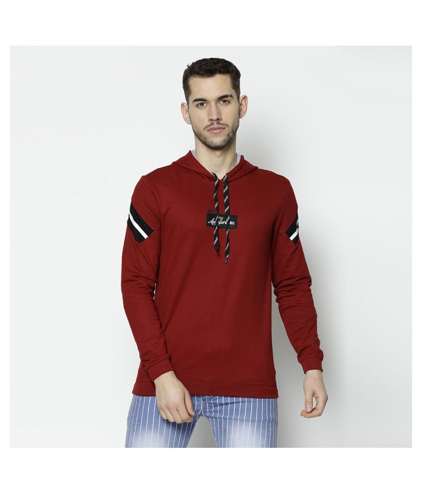 V2 Cotton Viscose Maroon Solids T-Shirt - Buy V2 Cotton Viscose Maroon ...