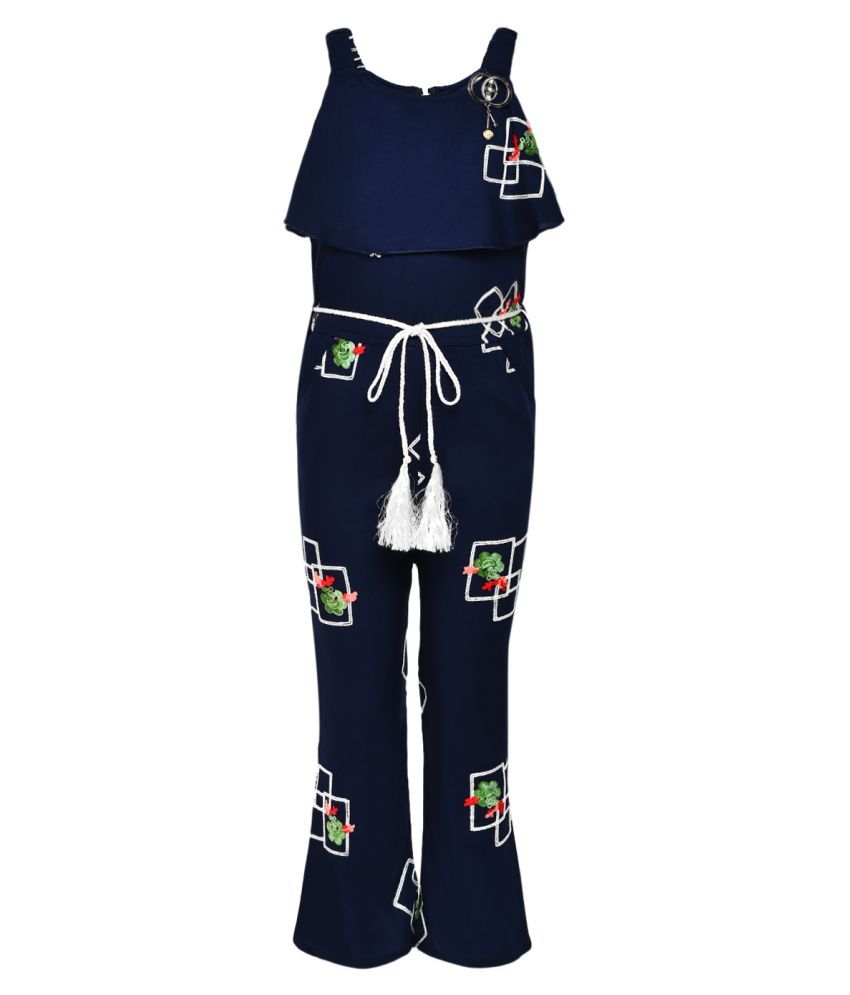 navy cotton jumpsuit