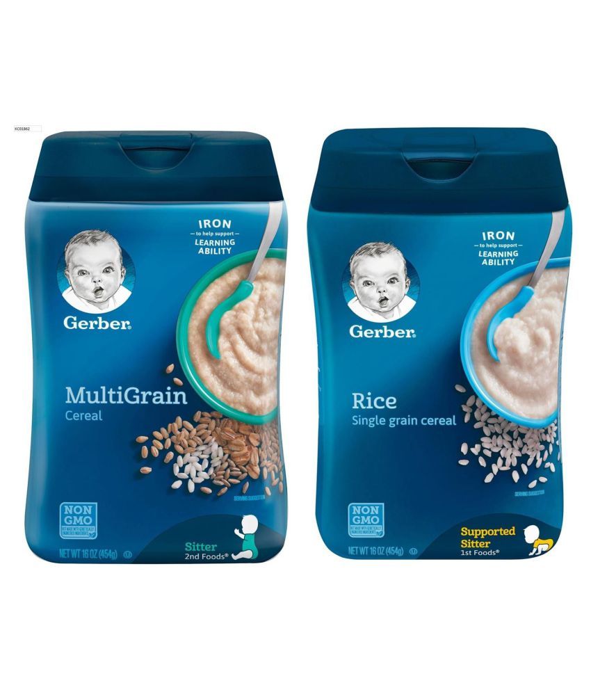 Gerber Multigrain Infant Cereal for 6 Months + ( 681 gm ) Pack of 2