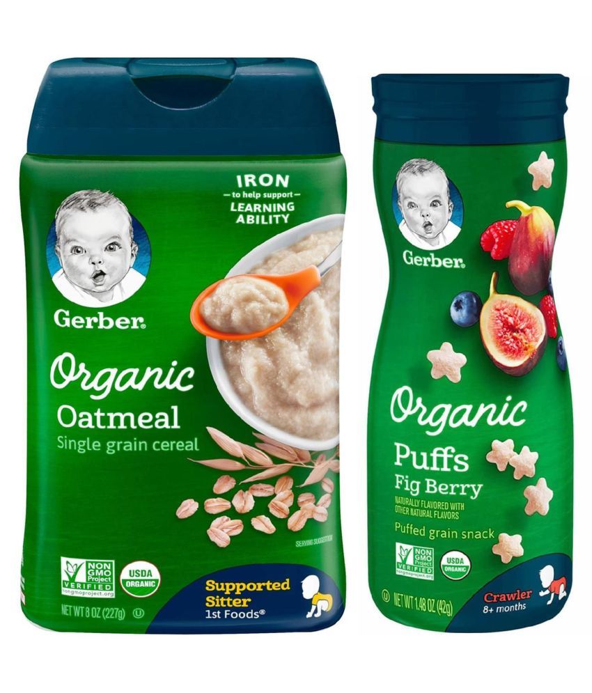 Gerber Oatmeal Infant Cereal for 6 Months + ( 269 gm ) Pack of 2: Buy