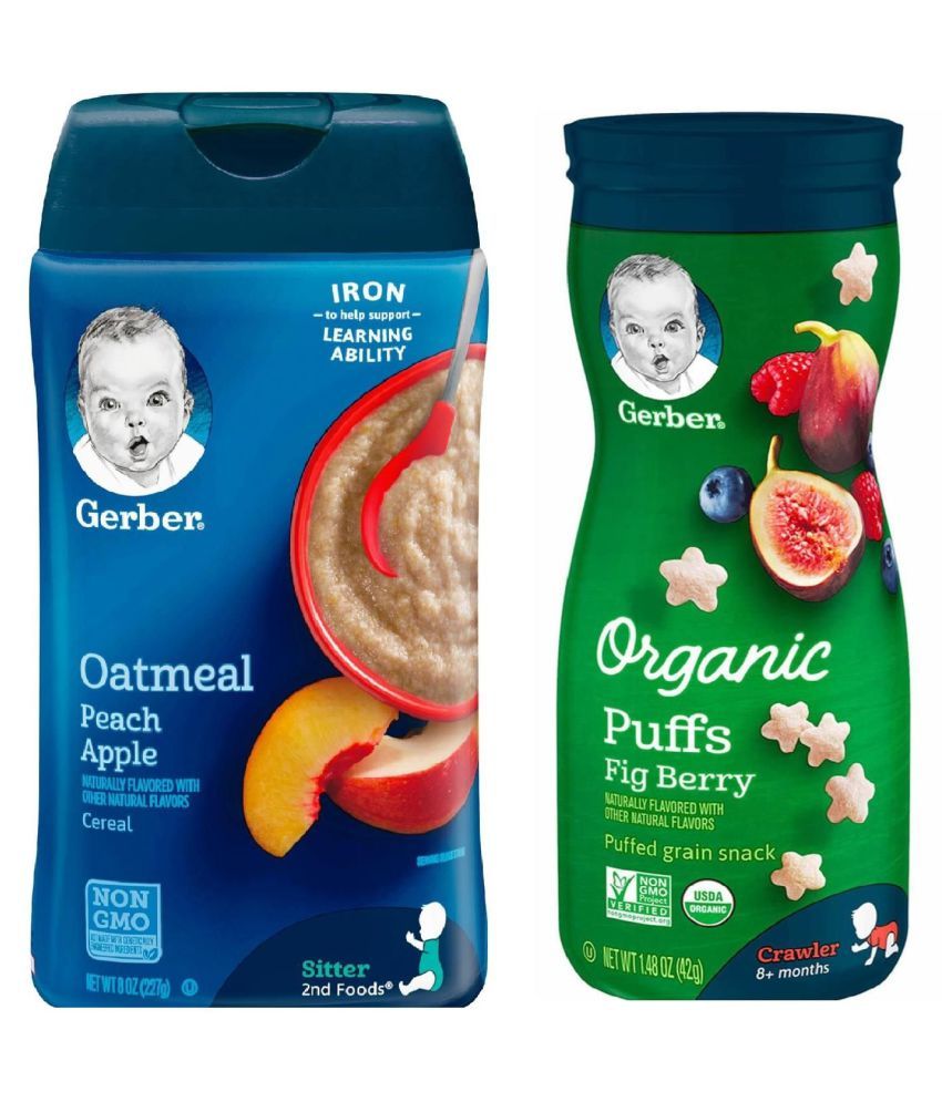 Gerber Oatmeal Infant Cereal for 6 Months + ( 269 gm ) Pack of 2: Buy