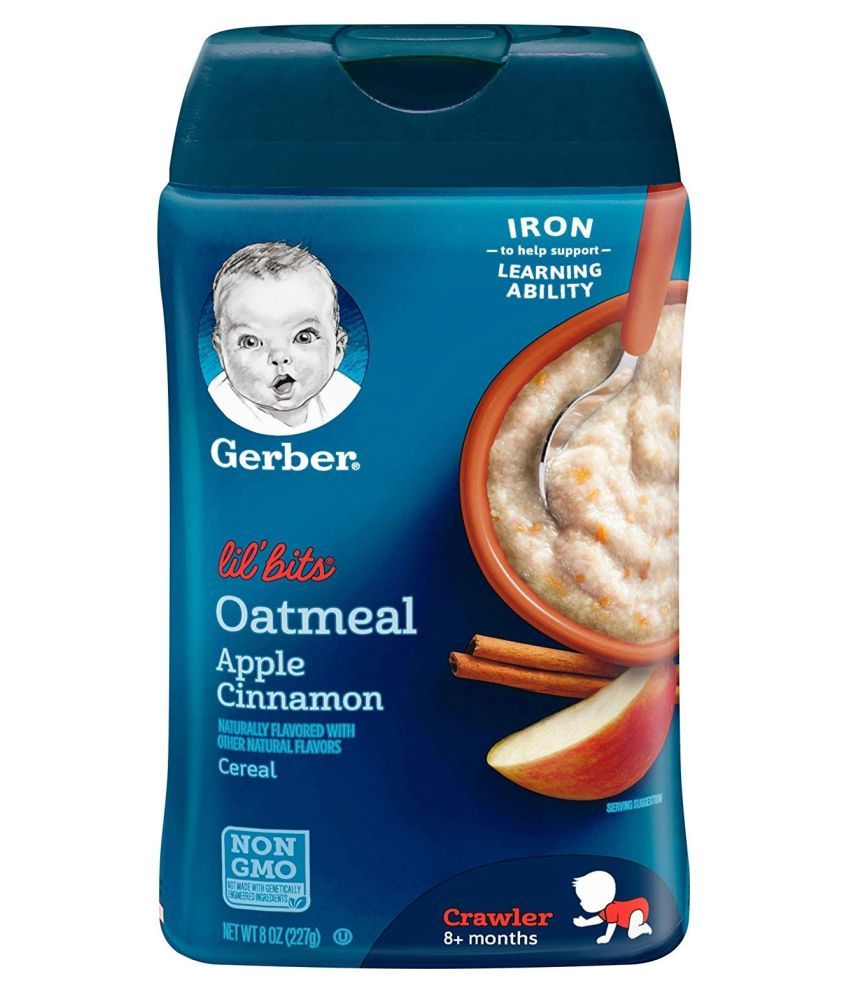 Gerber Oatmeal Infant Cereal for 6 Months + ( 454 gm ) Pack of 2: Buy ...