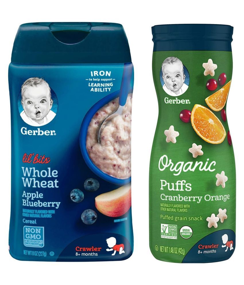 Gerber Whole Wheat Infant Cereal for 6 Months + ( 269 gm ) Pack of 2