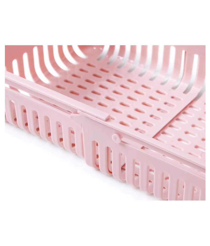 Adjustable Refrigerator Storage Multipurpose Expandable Rack, Set of 4