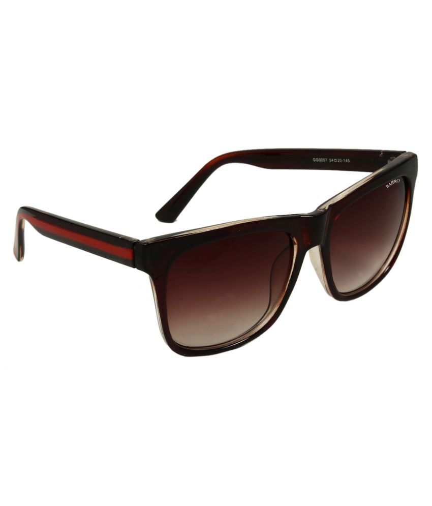 BAJERO - Brown Square Sunglasses ( GC-0057 ) - Buy BAJERO - Brown ...