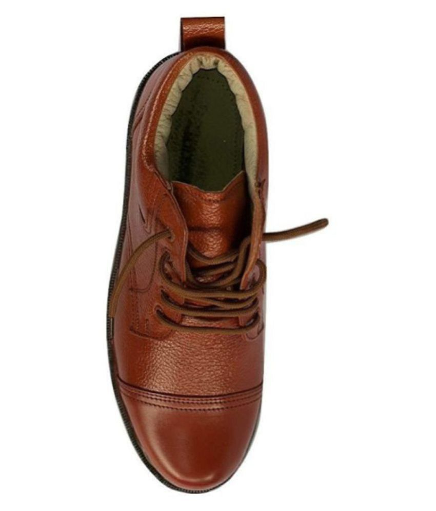 tan colour police shoes